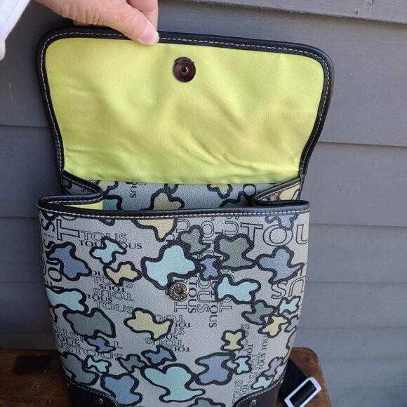 Tous Leather Kaos Icon Backpack Blue Grey Black Like New main image 8
